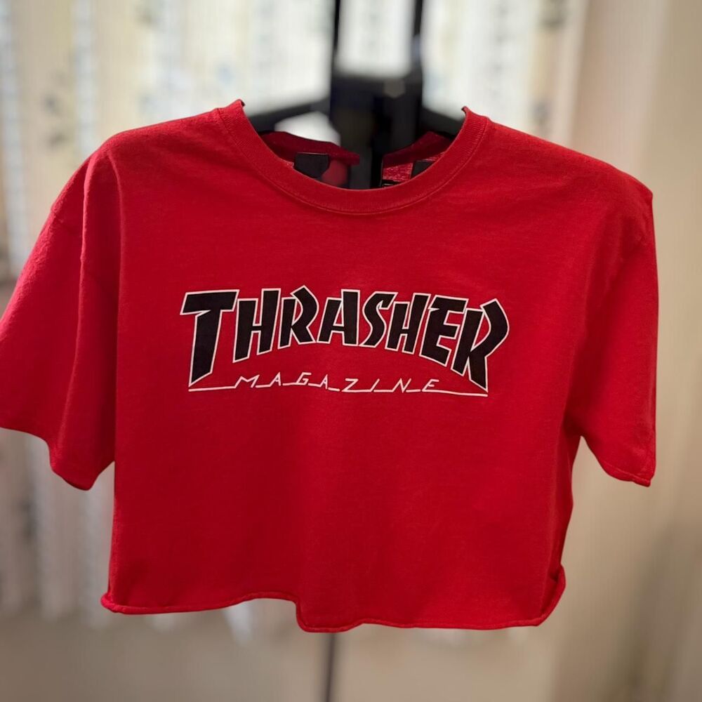 Thrasher Women's Red Crop-top